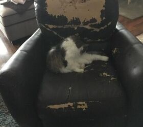 q how to reapolster a faux leather recliner cl
