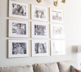 grid style gallery wall tricks for creating a stunning feature wall