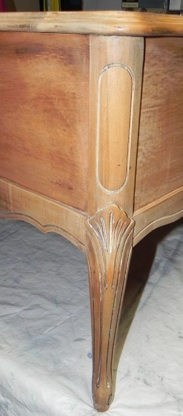 french provincial end table makeover