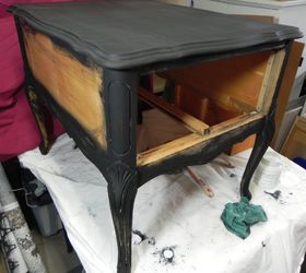 french provincial end table makeover