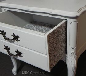 french provincial end table makeover