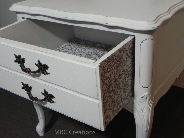 french provincial end table makeover