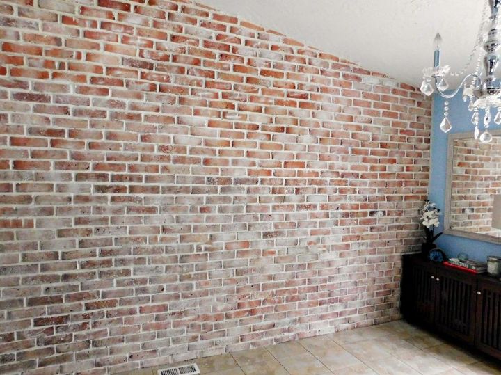 real thin brick accent wall
