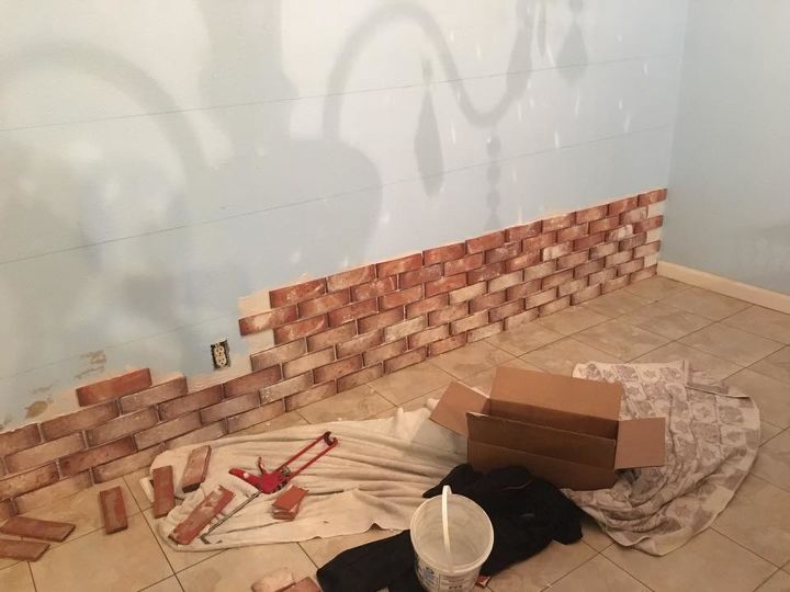 real thin brick accent wall