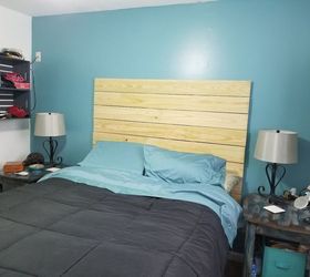 bed room make over continued rustic headboard