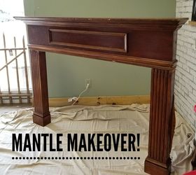 how to mantle makeover diy