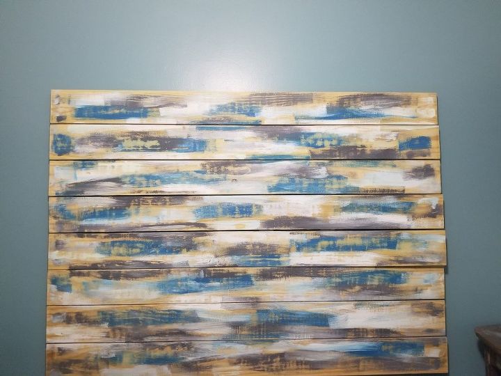 bed room make over continued rustic headboard