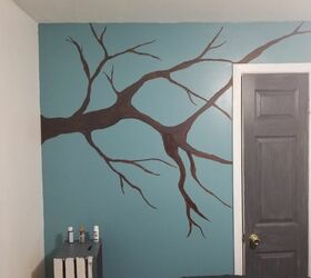 bed room make over wall art