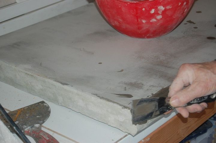 como fazer sua prpria bancada de concreto para uma vaidade do banheiro