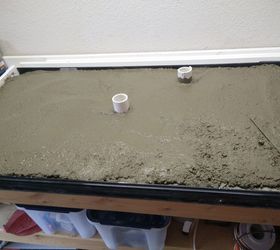 how to make your own concrete countertop for a bathroom vanity