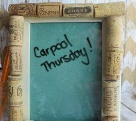 upcycle an old frame and some corks into a diy dry erase board