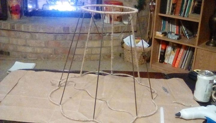 old lamp given farmhouse style