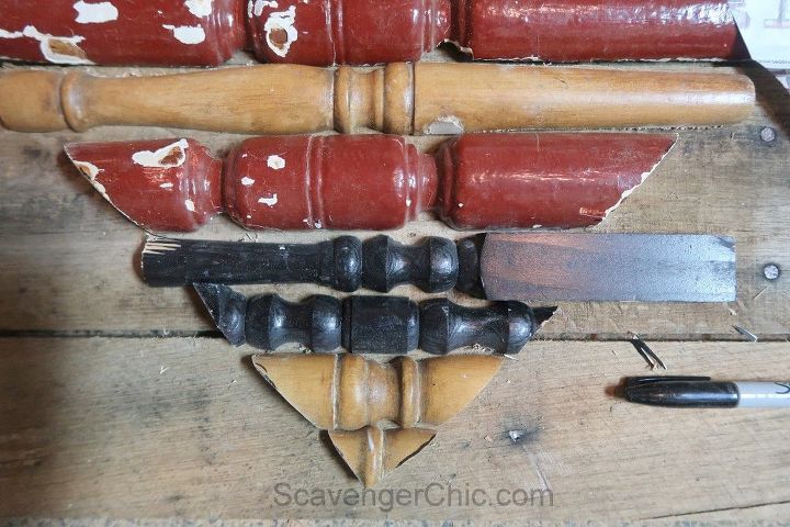 spindle and pallet wood heart