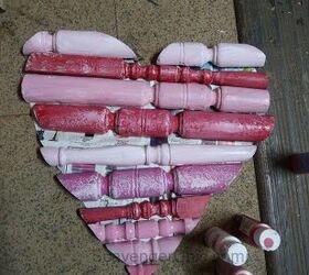 spindle and pallet wood heart