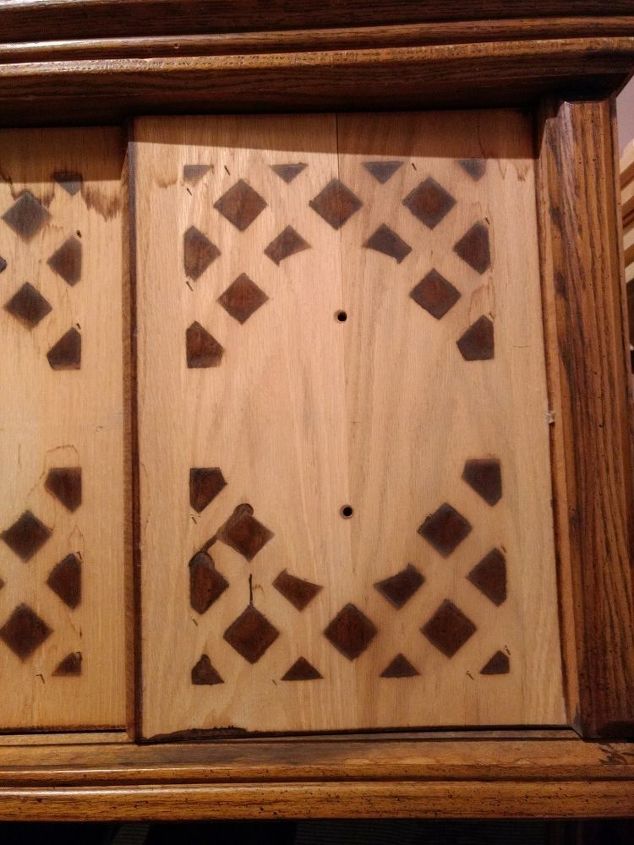 dog kennel made from an old end table