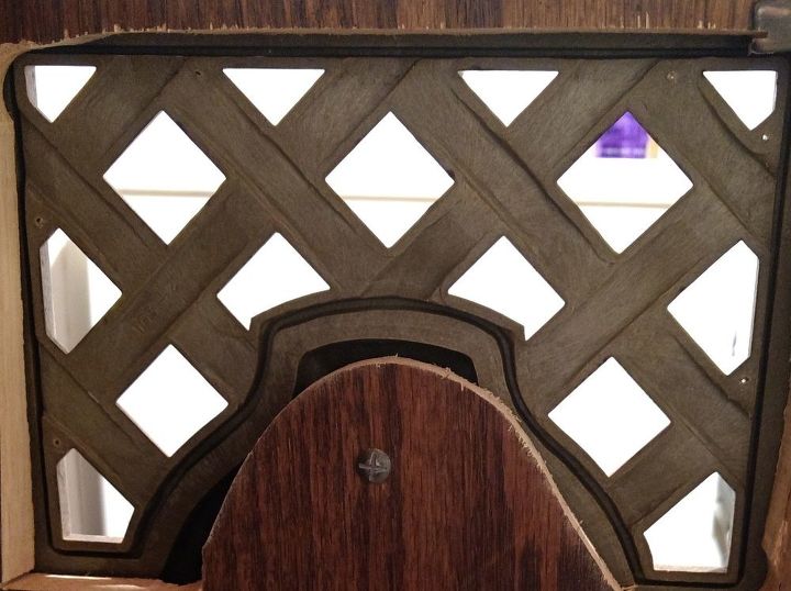 dog kennel made from an old end table