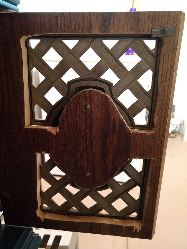 dog kennel made from an old end table