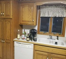 how do i update an oak kitchen without painting the cupboards