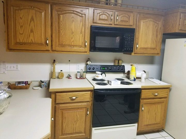 how do i update an oak kitchen without painting the cupboards