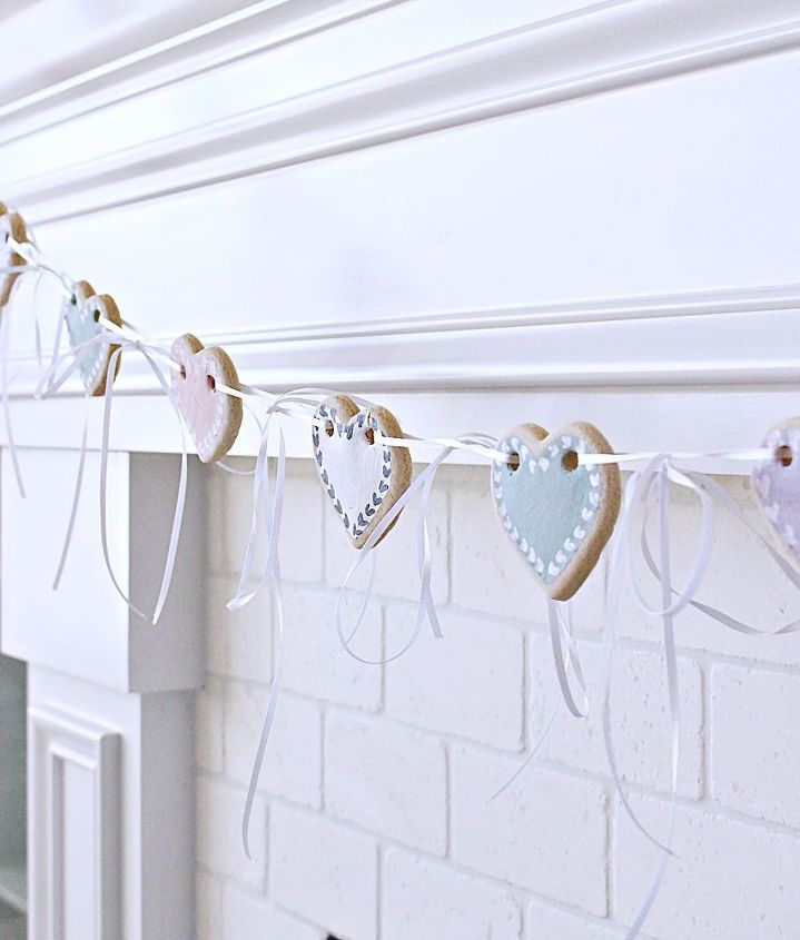 s valentine s day is getting closer get ready with these lovely ideas, Salt Dough Banner