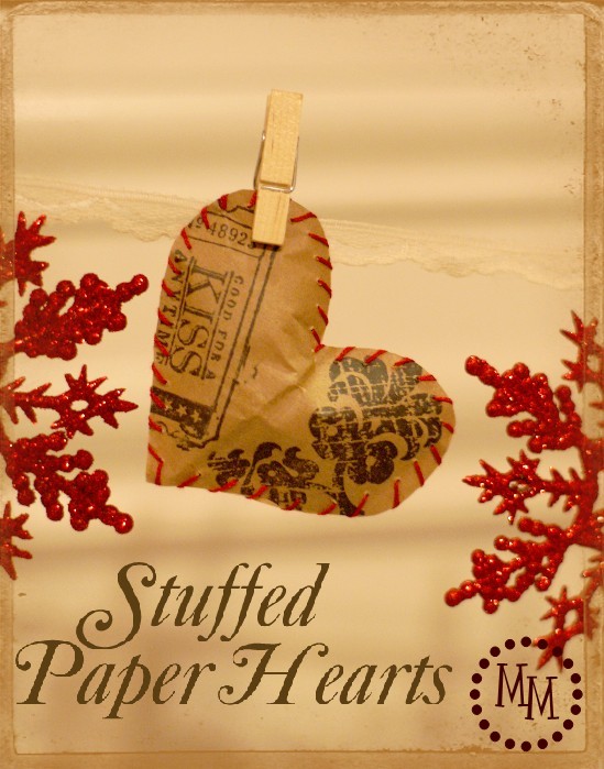 s valentine s day is getting closer get ready with these lovely ideas, Stuffed Paper Hearts