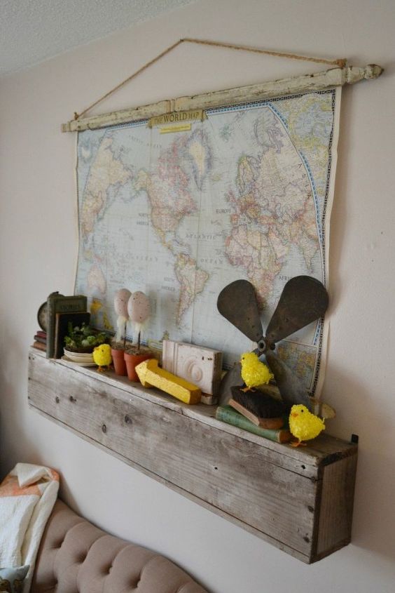 s 25 creative ways you can decorate using maps, Architectural Hanging Map