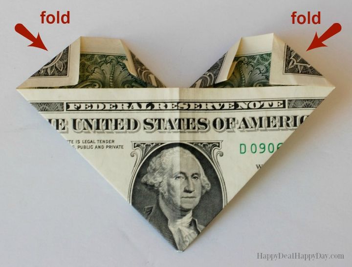 cmo hacer origami de dlares en forma de corazn para el da de san valentn