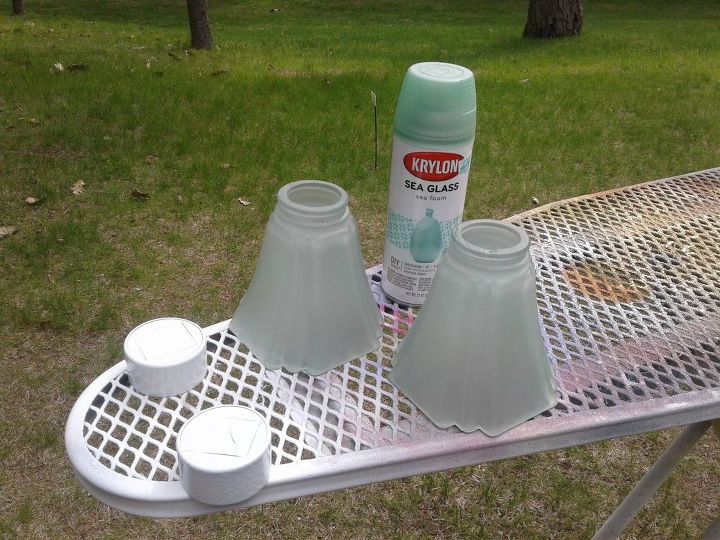 repurposed ceiling fan or chandelier lamp shades