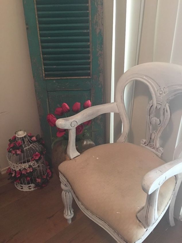 upcycle old chair for a shabby chic stunner