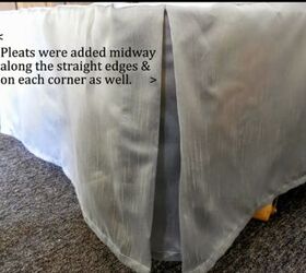 how to make a pleated bedskirt