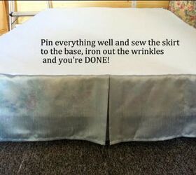 how to make a pleated bedskirt