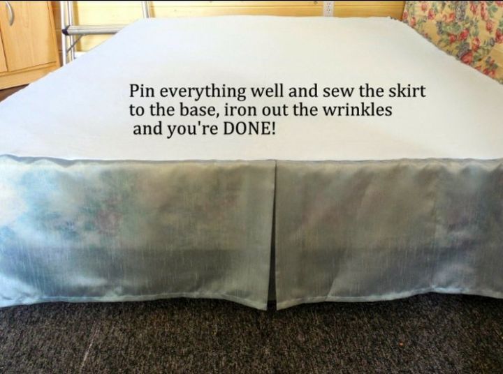 cmo hacer una falda de cama plisada