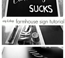 creating a farmhouse inspired sign for little money