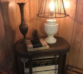 old lamp given farmhouse style