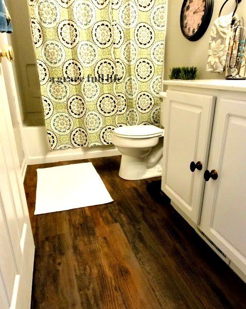peel and stick hardwood floors for your bath