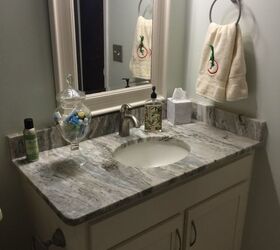hall bath update on a budget, After