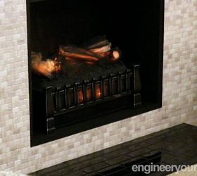 how to build a portable free standing decorative faux fireplace