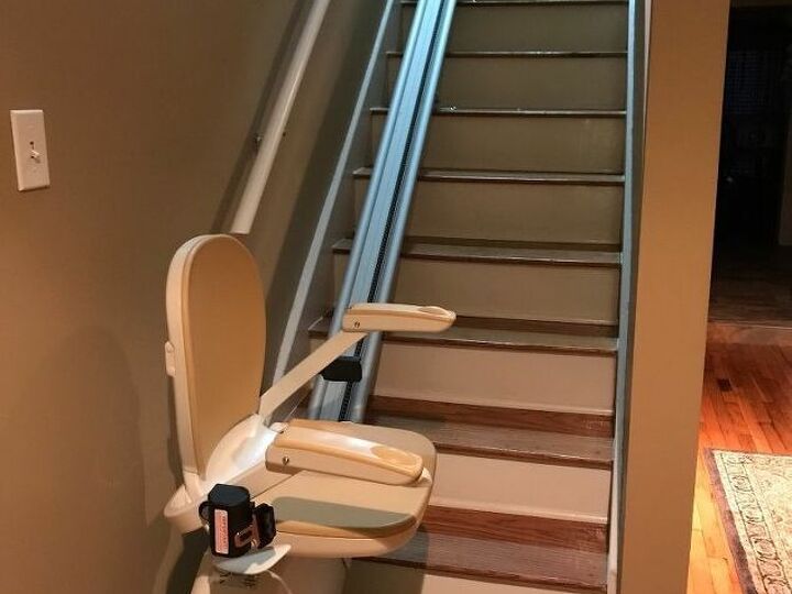 q how would you update wood stairway with stairlift