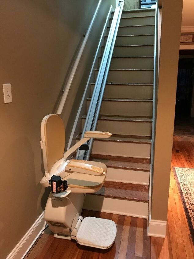 q how would you update wood stairway with stairlift