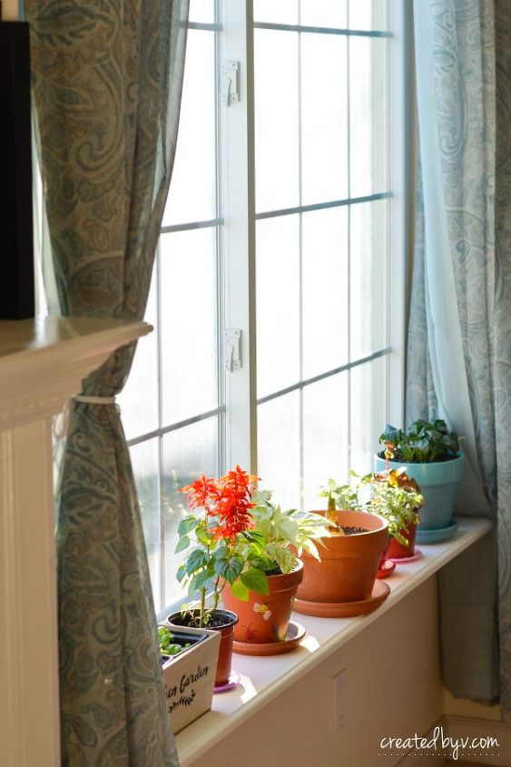 removable window shelf for plants