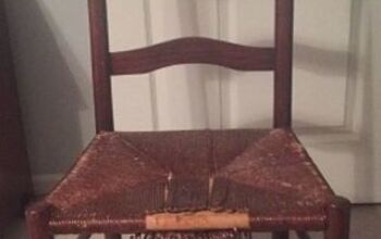 Cómo tejer un asiento de silla con respaldo de escalera con fibra de rocío