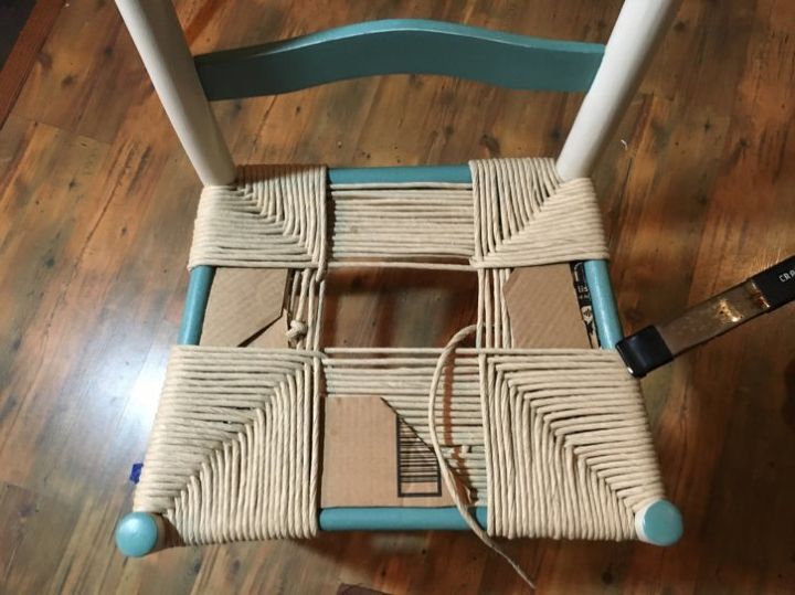 cmo tejer un asiento de silla con respaldo de escalera con fibra de roco