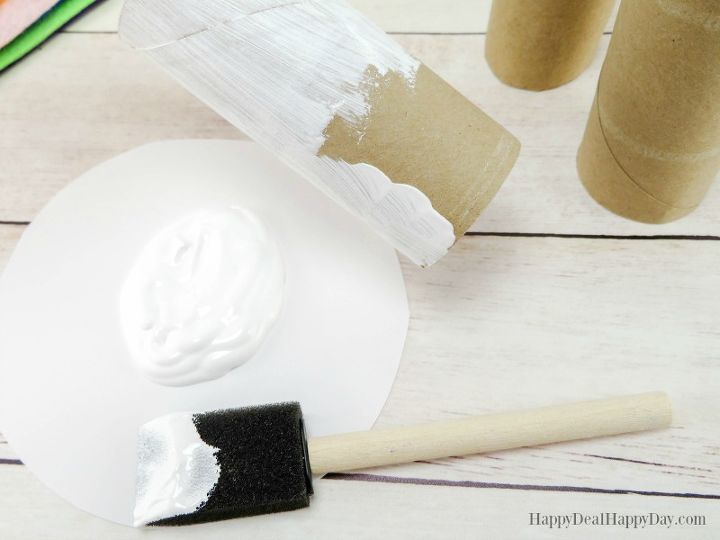 snowmen family toilet paper roll craft