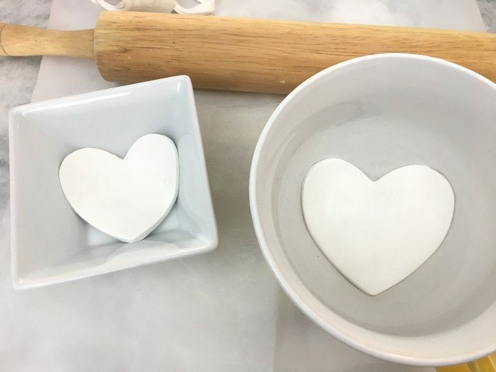 diy clay heart trinket dishes