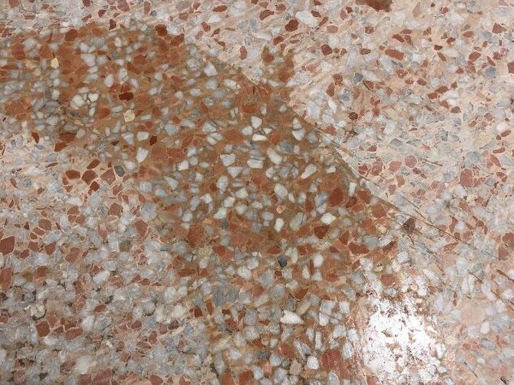 q how to not get white terrazzo