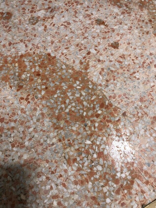 q how to not get white terrazzo