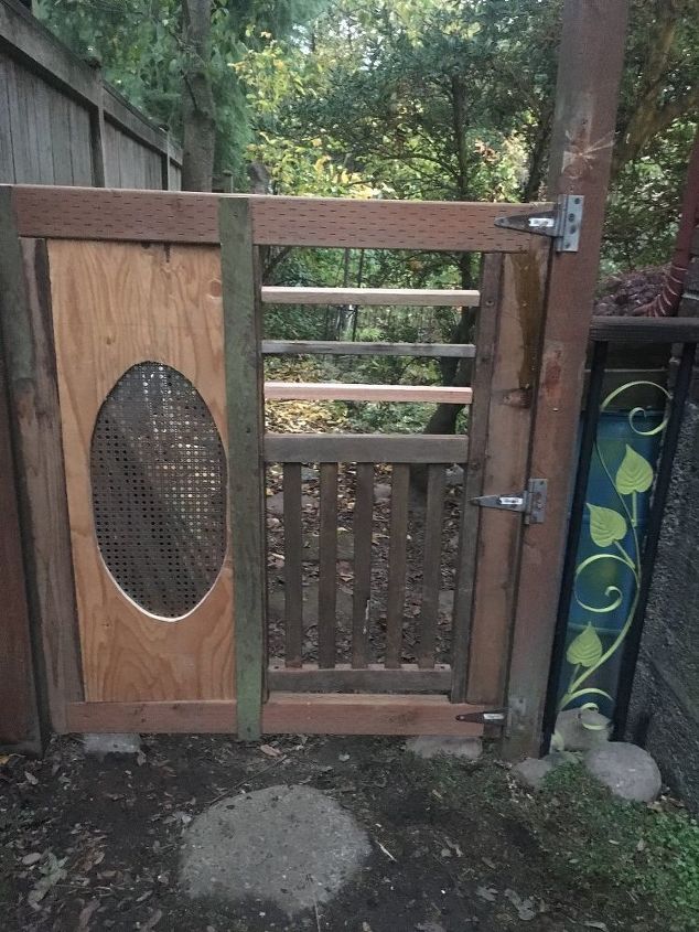 upcycled fence gate
