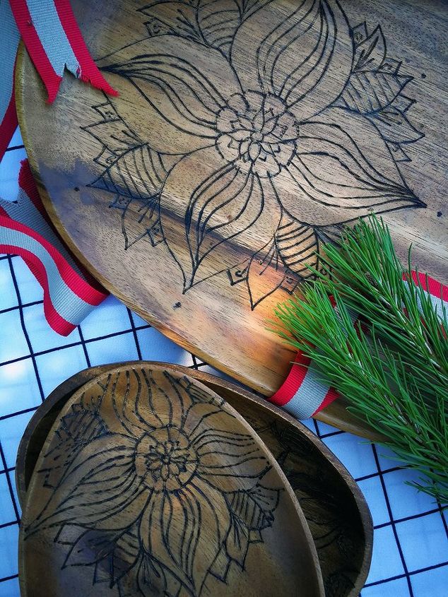 convierte platos de madera ordinarios en regalos personalizados