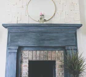 diy paint the fireplace with chalk paint