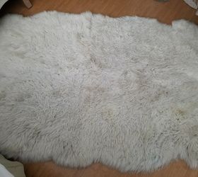 q how do you clean sheepskin throw rugs